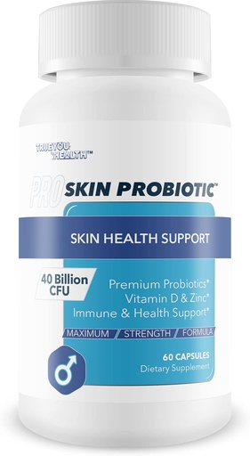[BRSROZAHOF5RMDQ3] Pro Skin Probiotic - Skin Health Supporting Probiotic with Immune Support - Promote Healthy Skin Microbiome from Inside Out - Health Starts in the Gut - Support Reduced Breakouts, Redness, & Puffiness