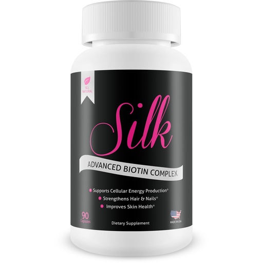 [BRSWGYD3BZ5BM23F] Silk Advanced Biotin Complex- Promotes Stronger, Longer, Hair-Healthier Skin- Ultimate Nail Strength