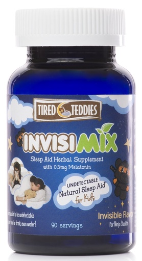 [BRSWGFL3CN5RM2A4] InvisiMix Low Dose Melatonin 300 mcg - Tasteless Textureless Powder Liquid Mix-in for Kids Ages 2+, 90 Servings