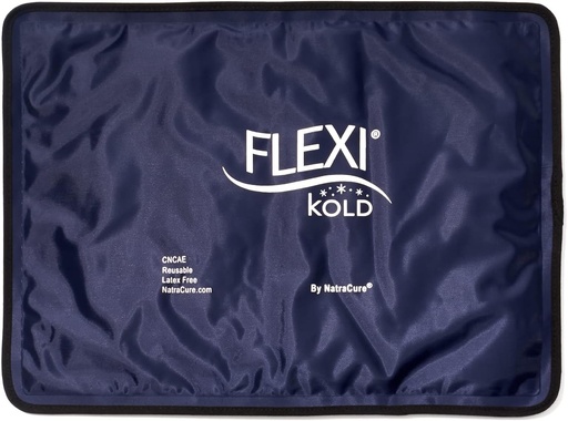 [BRSWI23YBIDB2CT2] FlexiKold Gel Ice Packs (Standard Large: 10.5" x 14.5") para lesiones reutilizables, Back Pain Relief, Knee Wrap, After Surgery, Ice Pack for Knee, Hombro - 6300-COLD by NatraCure