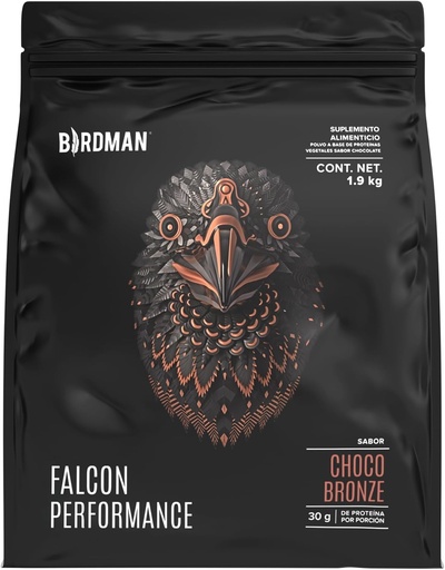 [BRSWYZY6AF5RAGT5] BIRDMAN Falcon Performance Premium Sport Protein Powder Plus Kreatin, 31g Beljakovine in 5g Kreatin na strežbo, Brez vnetja, Brez Akne, Čokoladne arome 