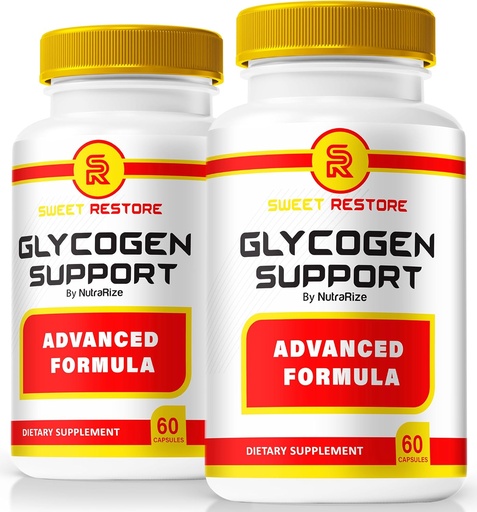 [BRSRAFLYDMAQO2AY] NutraRize (Pack of 2 Sweet Restore Glycogen Support, Official Glycogen Support Capsules, Joint Support Formula Reviews (120 Capsules)