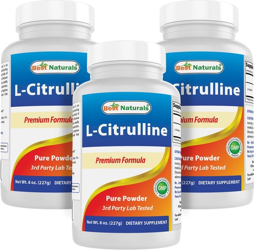 [BRSW2AYNOYNWYCDO] Best Naturals L-Citrulline Powder 8 OZ (8 OZ (Pack of 3))
