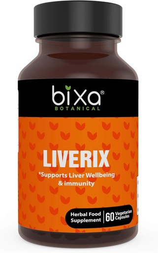 [BRSWGFAQB4NA2EI3] bixa BOTANICAL Liverix Capsules, Guduchi (Giloy), phyllanthus niruri, Kutaki Extract | 60 Veg Capsules (450mg)