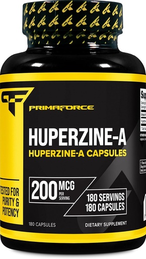 [BRSROBT7AECQE2DL] Primaforce Huperzine-A Capsules (180 Capsules, 200 mcg Per Serving) - Huperzine Nutritional Supplement