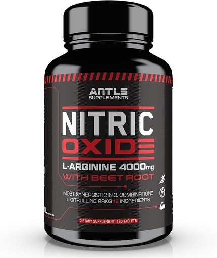 [BRSWYYD3A4GRO33K] Nitric Oxide supplement Booster Complex L Arginine 4000mg,L Citrulline, AAKG,Beet Root, Pre Workout Pills, Muscle Bulider, Growth,Pumps,180 Capsules