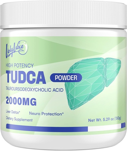 [BRSRAA3RBEBQM3DL] TUDCA Powder Liver Support Supplement – 2000mg High Absorption Liver Detox & Repair Support with Milk Thistle,Artichoke,Bile Salts,Ox Bile,Herbal Blend– 30 Servings, Non-GMO