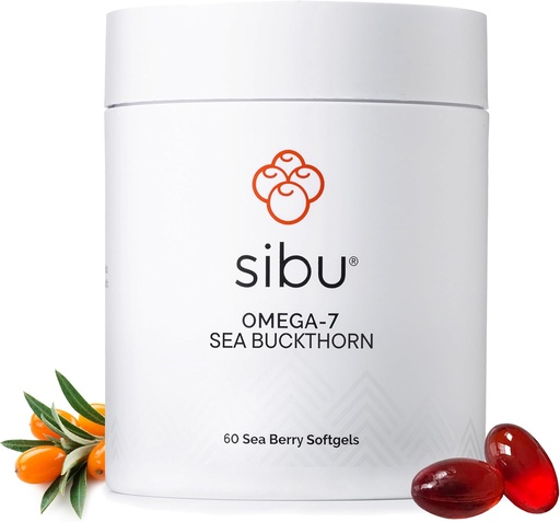 [BRSRACD6B4PA4CLD] sibu Sea Buckthorn Omega-7 Softgels Starter Kit (60ct, 30 Day Supply) – Supplement for Healthy Skin, Hair, Nails and Dryness