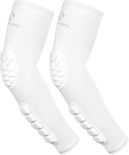 [BRSWGYALDN6G22Y3] 2PCS Gewatteerde Elleboog Voorarm Mouwen Compressie Arm Beschermende Ondersteuning