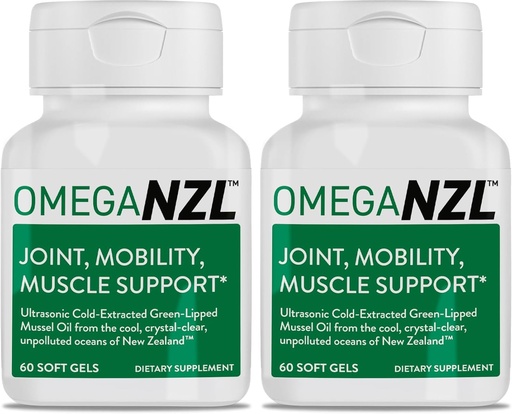 [BRSROAQ6OJ6BUF35] Original Omega-3 Joint Support Supplement, Best Natural Muscle Relief, Green-Lipped Mussel Oil, 120 Softgels, No Fishy Aftertaste