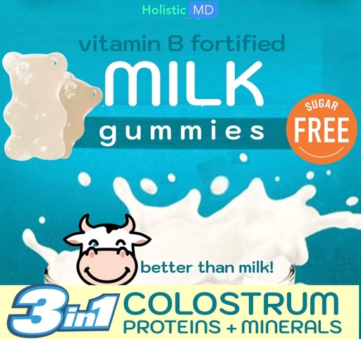 [BRSROADQBECREA35] תוסף Colostrum 3in-1 Bovine Colostrum חלבונים מינרלים לנשים וילדים עבור עצמות חזקות וחסינות. Grass פד חלב חלבונים חלבון Immunoglobulins ויטמין B Complex
