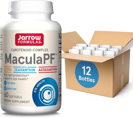 [BRSRMAILOF6WKCD7] Jarrow Formulas MaculaPF Softgels - 60 Count - Eye Antioxidant Supplement - Eye Supplement for Vision - Eye Health Supplements for Adults - Non-GMO - Gluten Free