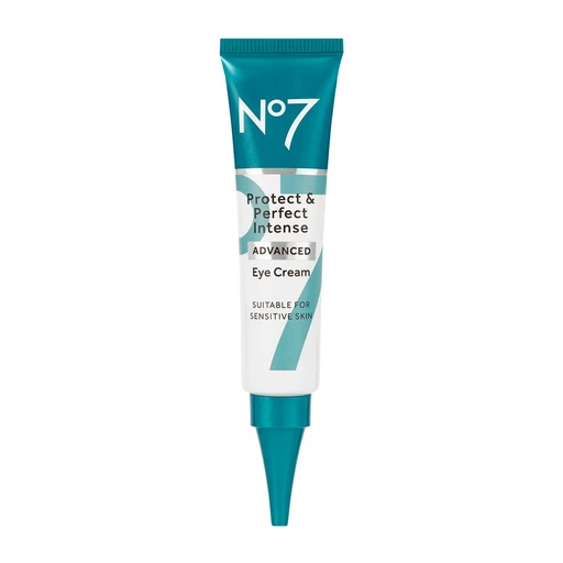 [BRSWGYYOA55R6DTK] No7 Protect & Perfect Eye Cream - Intense Advanced Under Eye Cream for Dark Circles - Enriched with Hydrating Hyaluronic Acid and Nourishing Shea Butter to Revive Tired-Looking Eyes (0.5 Fl Oz)