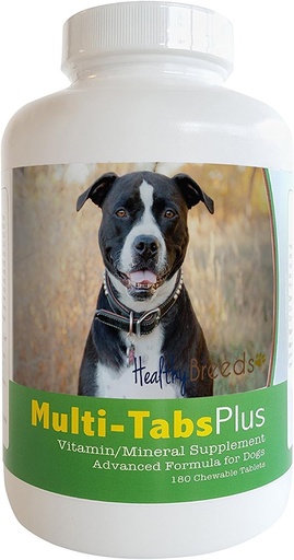 [BRSWKHDRCEDRC33M] Hazkuntza osasungarriak Pit Bull Multi-Tabs Plus Chewable Tablets 180 Count
