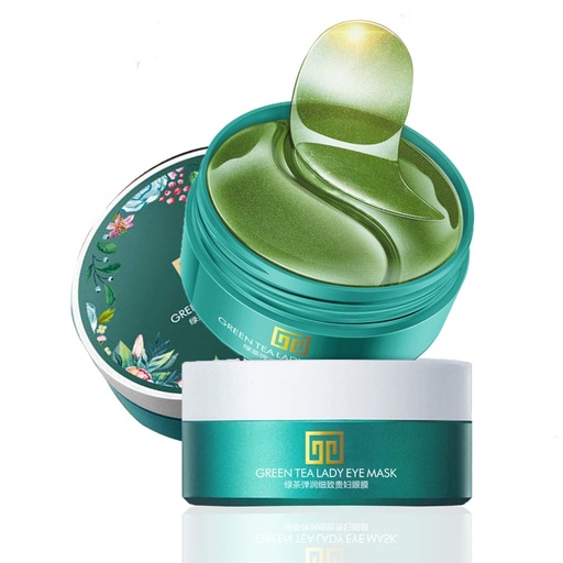 [BRSROAANCUJQKDT3] Under Eye Mask, Collagen Eye Mask 60 pcs, Green Tea Extract Under Eye Patches, Mask for Puffy Eyes, Undereye Dark Circles Treatments, Under Eye Pads, Anti-Wrinkle Gel Pads