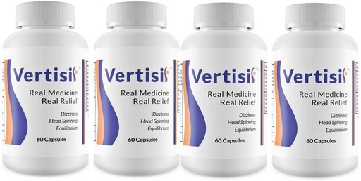 [BRSWYYARAUMRY2Q3] Eradicate Vertigo with Vertisil Real Medicine (60 Capsules) 4 Bottle by Scientific Health