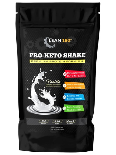 [BRSWGGIRPICWOHT3] Pro Keto Shake - Best Tasting Low Carb Low Sugar Clean Protein Shake for Keto and All Diets Weight Loss (Vanilla)