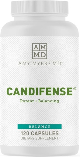 [BRSWGEAPAUNWYDY7] Amy Myers MD Candifense Candida Overgrowth Supplement - Digestive Enzymes for Digesting Fiber - Gut Care for a Balanced Microbiome - Gluten-free, Dairy-Free & Non-Soy - 120 Κάψουλες (60 Servings)