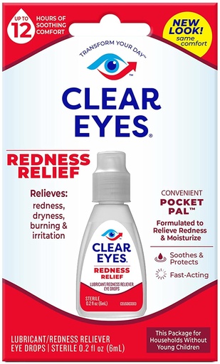 [BRSWKHAICJYB2C37] Clear Eyes Redness 12hr Relief Eye Drops - 0.2oz