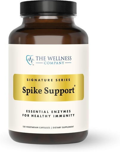 [BRSROHANAECGK3LX] The Wellness Company Spike Support - Detox, Имунно здраве, Кръвно поток, анти-съсирване - Nattoкиназа, Глухарче Root, & Black Sativa  год.