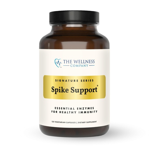 [BRSROHANAECGK3LX] The Wellness Company Spike Support - Detox, Immune Health, Blood Flow, Anti-Clotting - Nattokinase, Dandelion Root, & Black Sativa | 120ct (2 Month Supply)
