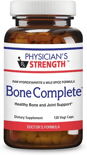 [BRSROCYKCJ7A22DB] Physician's Strength Bone Complete - 120 Vegi Capsules - Healthy Bone & Joint Support - Non-GMO - 60 Servings