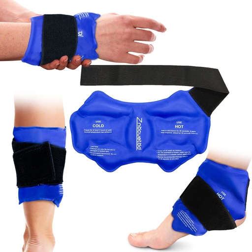 [BRSRAYD7OAPREDLF] ZNÖCUETÖD Ankle Ice Pack Wrap for Swelling, Gel Wrist Foot Ice Packs for Injuires Reusable, Hot Cold Pack Compression for Pain Relief, Achilles Tendonitis, Plantar Fasciitis, Sprained,Surgery Recovery