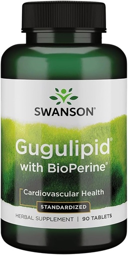 [BRSWIYT7PMBRYDA5] Swanson Gugulipid with Bioperine (Standardized) 90 Tabs