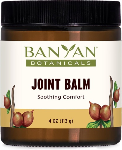 [BRSWIZQMBJ6WMGAV] Banyan Botanicals Joint Balm – Organic Balm for Joints with Boswellia and Guggulu – for Supporting Comfortable Joints and Overall Joint Health – 4 oz – Non-GMO Sustainably Sourced Petroleum Free