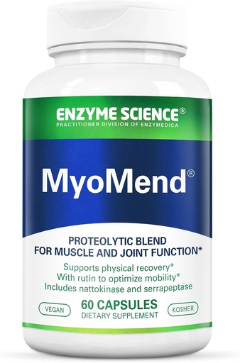 [BRSWI2T6AUFWMCL2] Enzyme Science Myomend, 60 Capsules – 肌肉和联合支持 – 与Bromelain 和 Rutin – Ezyme Health Supplement – Vegan 和 Kosher 一起制定