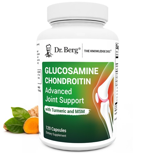 [BRSROHQ7CAGWYCY7] Dr. Berg Glucosamine Chondroitin MSM Turmeric & Boswellia - Advanced Joint Support Supplement with 1500 mg Glucosamine Sulfate - Includes 120 Capsules