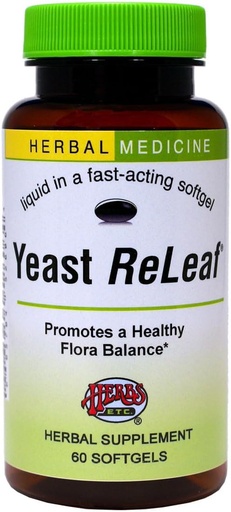 [BRSWGFL3DMMAGYA4] Herbs Etc. Yeast ReLeaf® Softgels 60 ct