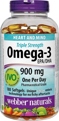 [BRSWIADYPJ6RQ2DO] webber naturals Omega-3 900mg 200 Softgels