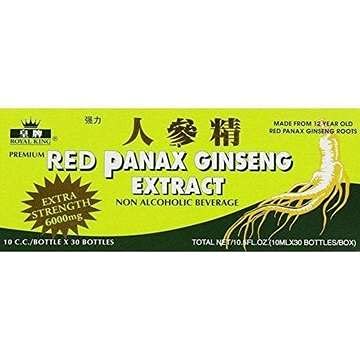 [BRSWICQIDJYB4ETG] Royal King Red Panax Ginseng Extract 6000mg 10c.c./bottle X 30 (Pack of 4 Boxes)