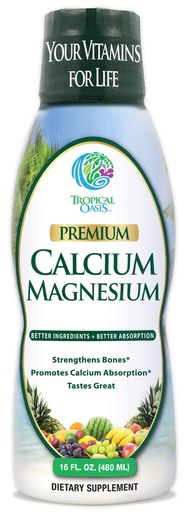 [BRSWIY32AAJRCAA3] Tropical Oasis Liquid Calcium & Magnesium - Natural formula w/ support for strong bones - Liquid vitamins w/ calcium, - 16oz, 32 Serv., 16 Fl Oz (Pack of 1)