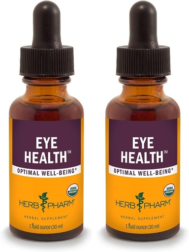 [BRSRO2Q7OEIBQH34] Herb Pharm Eye Health Liquid Herbal Fórmula con extractos líquidos de Bilberry y Goji - 1 onza (Pack of 2)