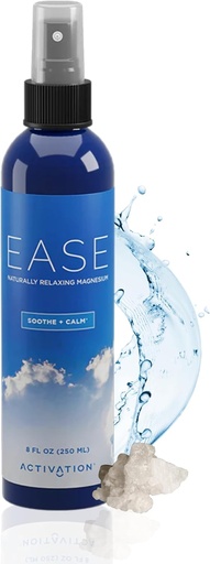 [BRSWKEL5OYHBGA3K] Aktivering Ease Magnesium Spray | 250 ml | Dead Sea Magnesium Chloride | Fast-Absorbing Topical Spray för naturlig balans och avkoppling