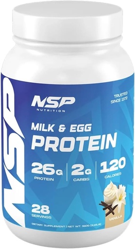 [BRSROCYEO4FB633K] Milk & Egg Protein Powder | 26g Protein | 28 Servings | Perfect for Sensitive stomachs | no Bloating | Build Muscle | Protein for Sensitive stomachs French Vanilla