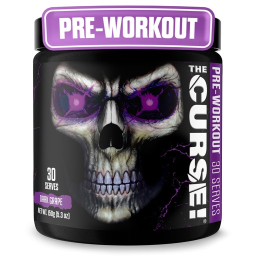 [BRSROAT7BEBQ2ADV] JNX SPORTS The Curse! Dark Grape Pre Workout Powder with Creatine – Extreme Energy Preworkout for Men & Women – 30 Servings – L Citrulline, Beta Alanine & Caffeine for Pump, Strength & Focus