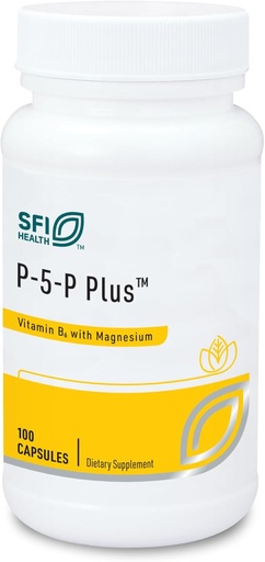 [BRSWIYYZDIIRQ3LA] Klaire Labs SFI Health P-5-P บวก Magnesium - 30 Milligraums of ชีวเคมี ชีวเคมี B6 Pyridoxal 5-Phosphate with PARACS Magnesium, Hypoollegency (100 Capsulues).