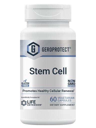 [BRSWYFD2OZ6QODLV] Life Extension GEROPROTECT® Stem Cell, Promotes Healthy Cellular Renewal, kokum Extract, Trans-resveratrol, Gluten Free, Non-GMO, Vegetarian, 60 Capsules