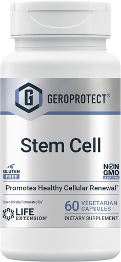 [BRSWYFD2OZ6QODLV] Life extension GEROPROTECT Stem Cell, Promotes Healthy Cellular Renewal, kokum Extract, Trans-resveratrol, Gluten Free, Non-GMO, Vegetarian, 60 Capsules