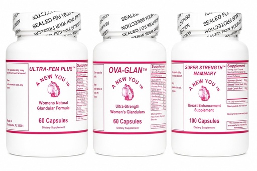 [BRSWIY3RBIMWCDY7] Feminizing Supplement Trio – Mammary, Ovary & Uterus – Made in USA