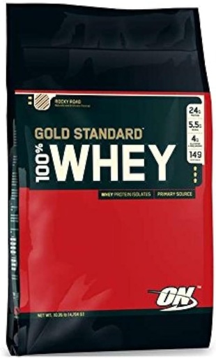 [BRSWIHIQOUGQAFY3] Optimum Nutrition Gold Standard 100% Išrūgos Skanios braškės - 10 lbs