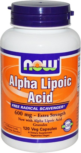 [BRSWIZTYCZ5WAHA5] Now Foods Alpha Lipoic Acid 600 mg - 120 Count (Pack of 2)