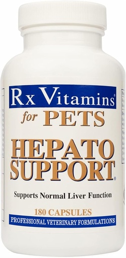 [BRSWKY36OMCWIHTC] Rx Vitamin Hepato Support for Dogs & Cats - Milk Thistle Supplement for Pets - 100mg Milk Thistle for Healthy Liver Function - Silymarin Capsules for Pets - 180 ct.