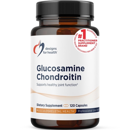 [BRSW2AA5CN7RM2DD] Designs for Health Glucosamine Chondroitin - Glucosamine Sulfate + Chondroitin Sulfate Supplement - Supports Healthy Joint Function (120 Capsules)