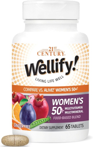 [BRSWGGQFB55GE232] 21st Century Wellify Women's 50+ Multivitamins with Minerals, 65 Cuenta (22460)