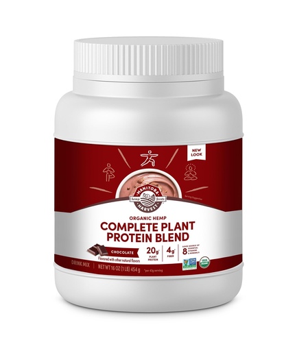 [BRSWGFQHDICRUHTA] Manitoba Harvest Hemp Yeah Organic Plant-Based Protein Powder with 20g of Complete Plant, 4g of Fiber & 1.9g Omegas 3&6, Non-GMO, Vegan, Chocolate, 16 Oz, Packaging May Vary
