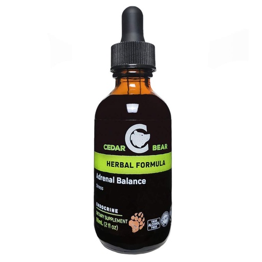 [BRSWIAQNOMFBSC34] Cedar Bear Adrenal Balance - Liquid Herbal Supplement with Adaptogens That Fights Fatigue, Manage Stress and Increase Energy 2 fl oz / 60 ml (1 Unit)
